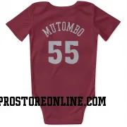 Red Denver Nuggets  Dikembe Mutombo  Newborn & Infant Bodysuit