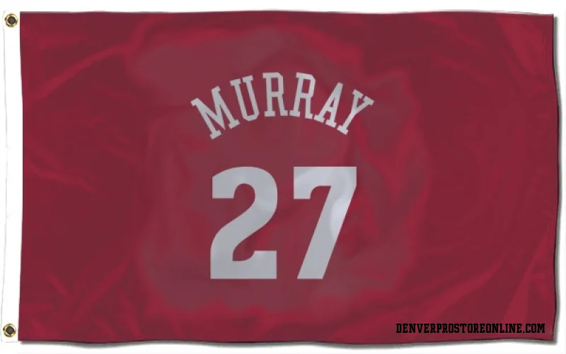 Red Denver Nuggets  Jamal Murray  Flag (3 X 5)