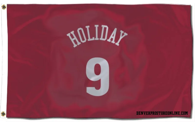 Red Denver Nuggets  Justin Holiday  Flag (3 X 5)