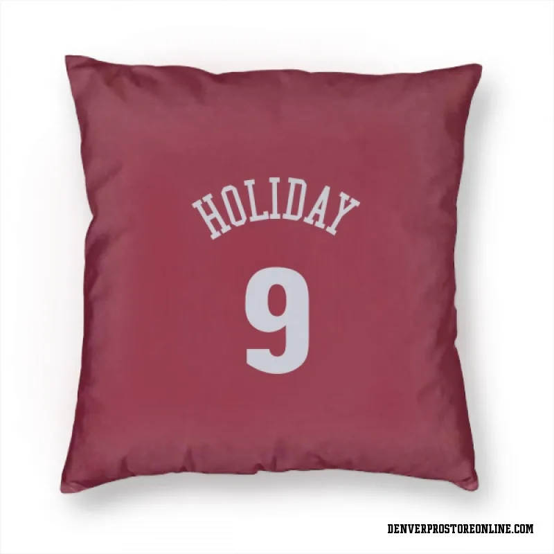 Red Denver Nuggets  Justin Holiday  Pillow Cover (18 X 18)