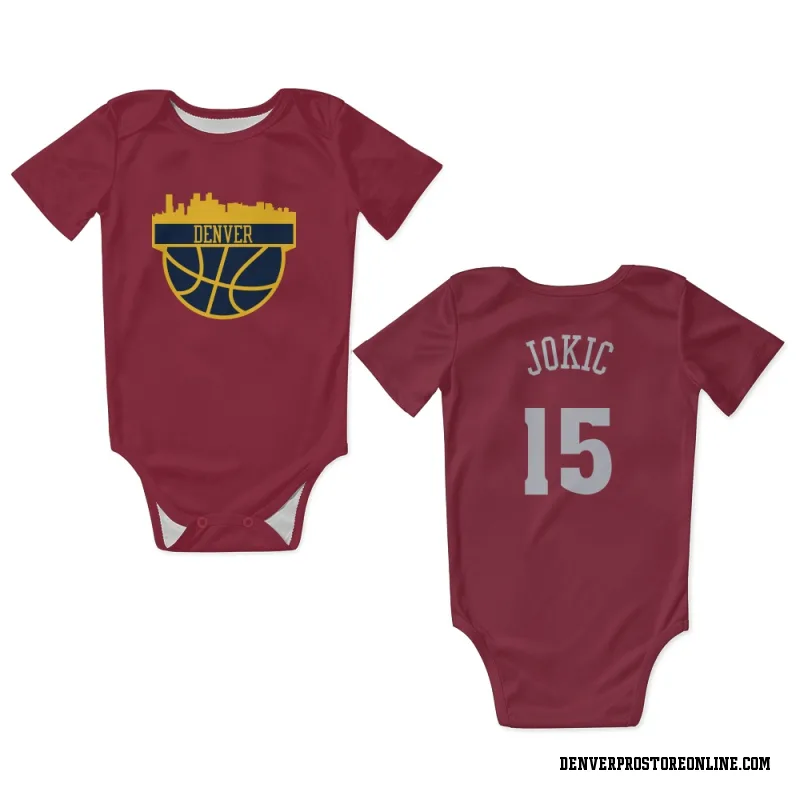 Red Denver Nuggets  Nikola Jokic  Newborn & Infant Bodysuit