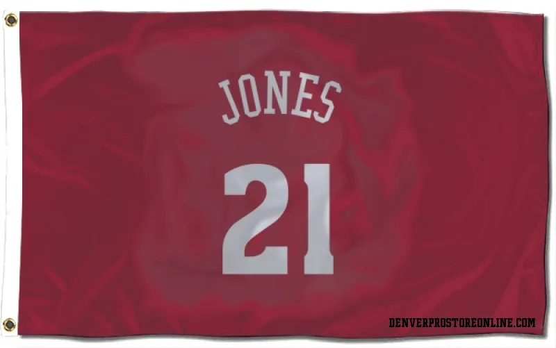 Red Denver Nuggets  Spencer Jones  Flag (3 X 5)