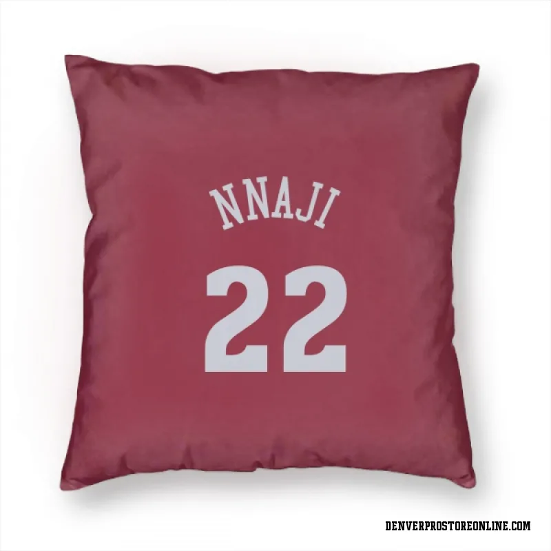 Red Denver Nuggets  Zeke Nnaji  Pillow Cover (18 X 18)