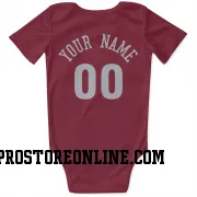 Red Denver Nuggets Custom  Newborn & Infant Bodysuit