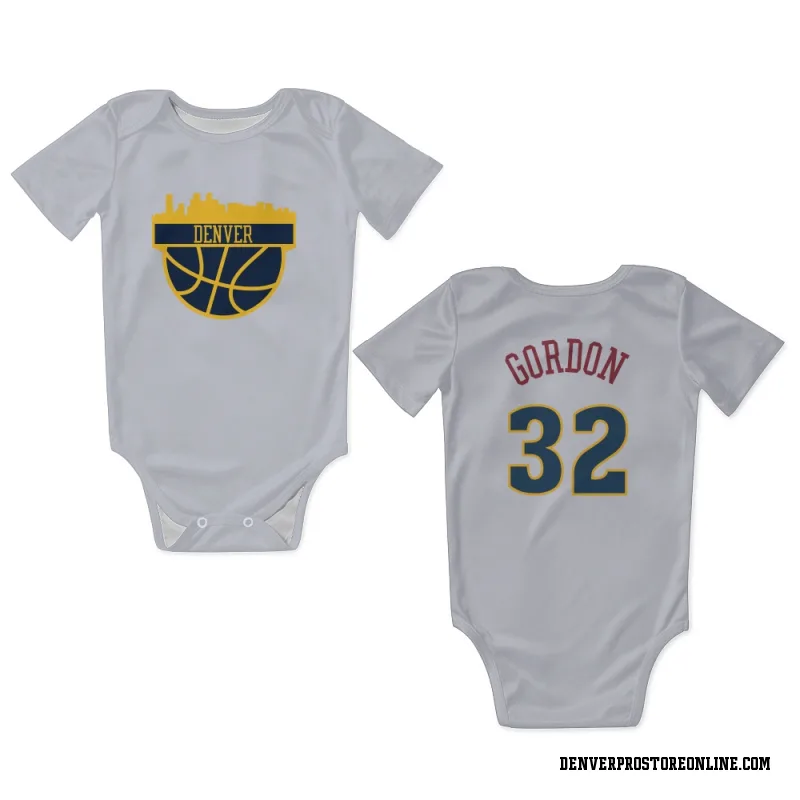 White Denver Nuggets  Aaron Gordon  Newborn & Infant Bodysuit