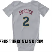 White Denver Nuggets  Alex English  Newborn & Infant Bodysuit