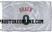 White Denver Nuggets  Christian Braun  Flag (3 X 5)