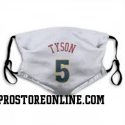 White Denver Nuggets  Hunter Tyson  Face Mask (With 2 Free PM2.5 Filters)