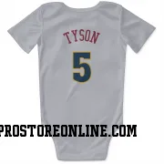 White Denver Nuggets  Hunter Tyson  Newborn & Infant Bodysuit