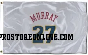 White Denver Nuggets  Jamal Murray  Flag (3 X 5)