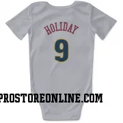 White Denver Nuggets  Justin Holiday  Newborn & Infant Bodysuit