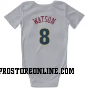 White Denver Nuggets  Peyton Watson  Newborn & Infant Bodysuit