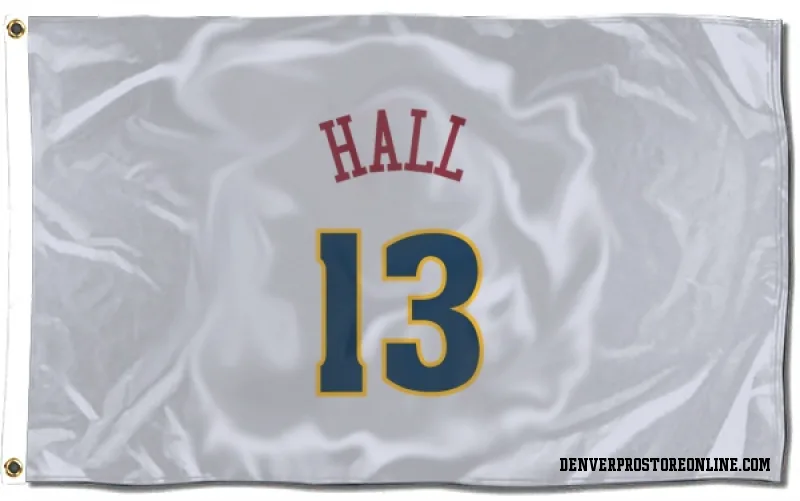 White Denver Nuggets  PJ Hall  Flag (3 X 5)