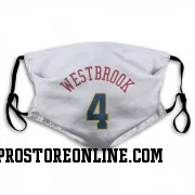 White Denver Nuggets  Russell Westbrook  Face Mask (With 2 Free PM2.5 Filters)