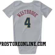 White Denver Nuggets  Russell Westbrook  Newborn & Infant Bodysuit