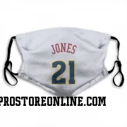 White Denver Nuggets  Spencer Jones  Face Mask (With 2 Free PM2.5 Filters)