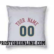 White Denver Nuggets Custom  Pillow Cover (18 X 18)